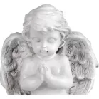 MagicHome dekoráció, Imádkozó angyal, polirezin, sírhoz, 9x7,5x11 cm