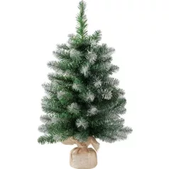   Fácska MagicHome Karácsony Belo, fenyő jutában, havas végek, extra sűrű, 60 cm