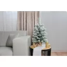 Fácska MagicHome Karácsony Snowy, fenyő jutában, havas, 60 cm