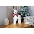 Fácska MagicHome Karácsony Snowy, fenyő jutában, havas, 60 cm