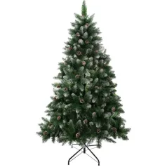   Fácska MagicHome Karácsony Albero, fenyő, havas végek, tobozokkal, 180 cm