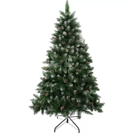 Fácska MagicHome Karácsony Albero, fenyő, havas végek, tobozokkal, 180 cm