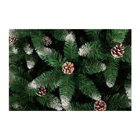 Fácska MagicHome Karácsony Albero, fenyő, havas végek, tobozokkal, 180 cm