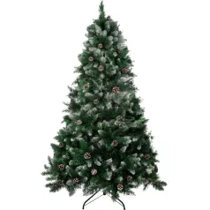   Fácska MagicHome Karácsony Albero, fenyő, havas végek, tobozokkal, 200 cm