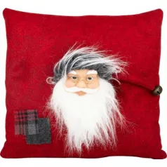 Párna MagicHome Vianoce, Mikulás, piros, 30x30 cm