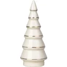 Dekoráció MagicHome, Fa, fehér, porcelán, 4,5x4,5x11,2 cm