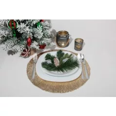 Alátét MagicHome tányér alá, 38 cm, barna