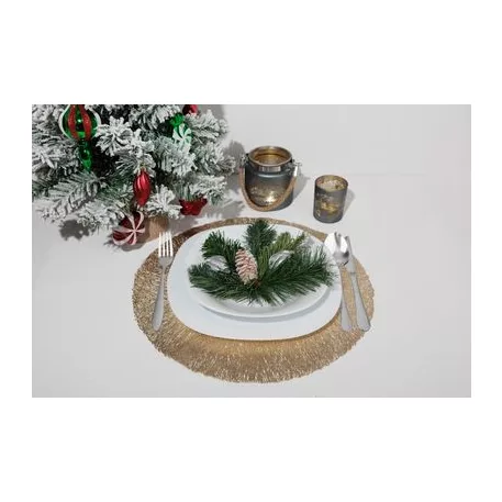 Alátét MagicHome tányér alá, 38 cm, barna