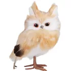 Bagoly MagicHome Karácsony, barna, 7x9x15,5 cm