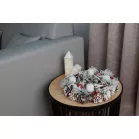 Koszorú MagicHome Vianoce, havas fenyővel, adventi, 31x8,5 cm