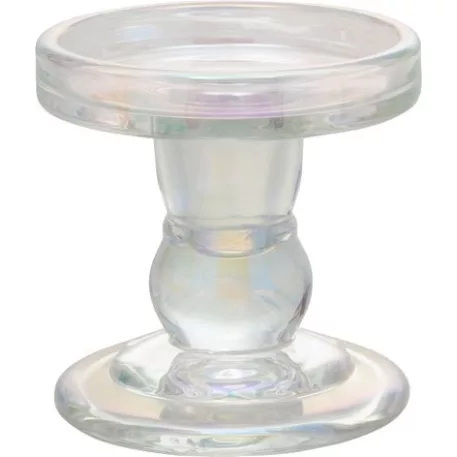 Állvány gyertyához MagicHome Karácsony, üveg, 8,5x8,3 cm