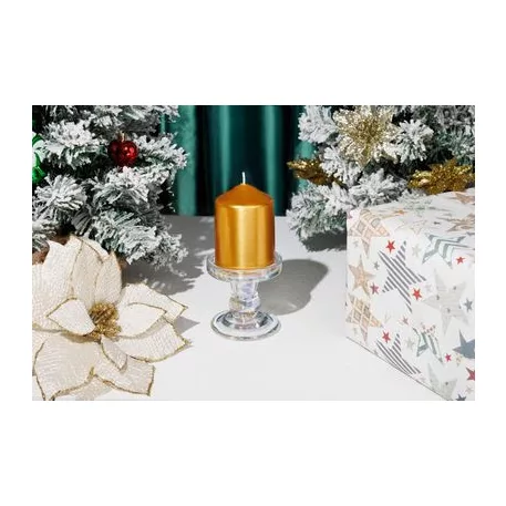 Állvány gyertyához MagicHome Karácsony, üveg, 8,5x8,3 cm