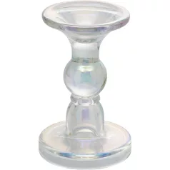 Állvány gyertyához MagicHome Karácsony, üveg, 8,5x14 cm