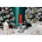 Állvány gyertyához MagicHome Karácsony, üveg, 8,5x14 cm