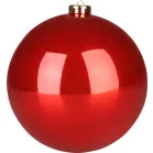 Gömb MagicHome Karácsony, 1 db, piros, fényes, karácsonyfára, 15 cm