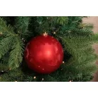 Gömb MagicHome Karácsony, 1 db, piros, fényes, karácsonyfára, 15 cm