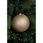 Gömb MagicHome Karácsony, 1 db, pezsgő, csillogó, karácsonyfára, 15 cm