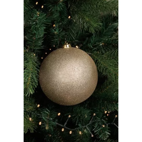 Gömb MagicHome Karácsony, 1 db, pezsgő, csillogó, karácsonyfára, 15 cm