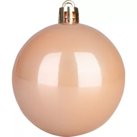 Gömb MagicHome Karácsony, 12 db, rózsaarany, karácsonyfára, 6 cm