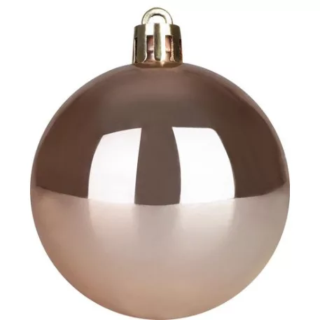 Gömb MagicHome Karácsony, 12 db, rózsaarany, karácsonyfára, 6 cm