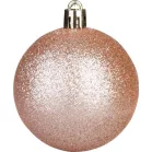 Gömb MagicHome Karácsony, szett, 65 db, rózsaarany, mix, karácsonyfára