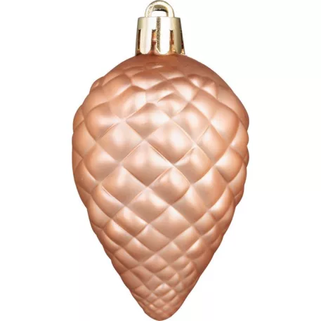 Gömb MagicHome Karácsony, szett, 65 db, rózsaarany, mix, karácsonyfára