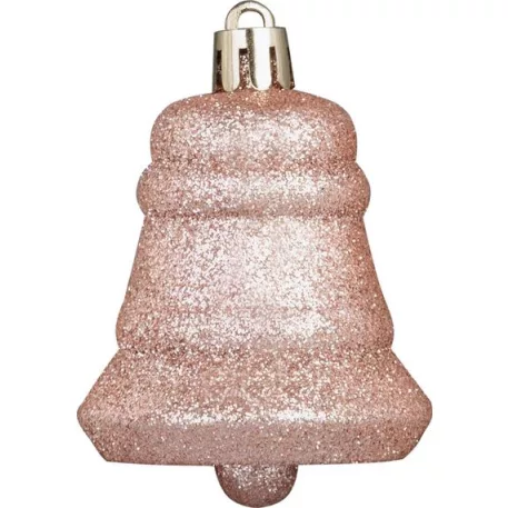 Gömb MagicHome Karácsony, szett, 65 db, rózsaarany, mix, karácsonyfára