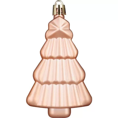 Gömb MagicHome Karácsony, szett, 65 db, rózsaarany, mix, karácsonyfára