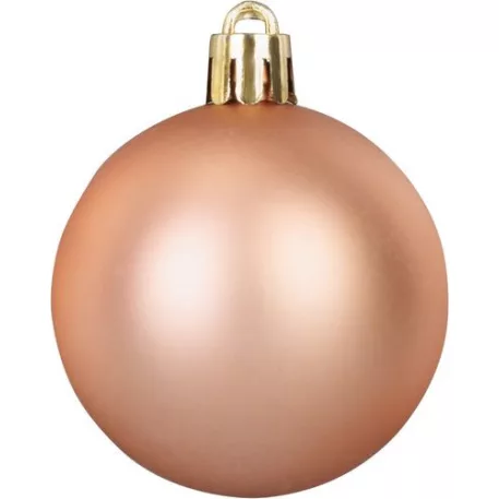 Gömb MagicHome Karácsony, 20 db, rózsaarany, karácsonyfára, 5 cm