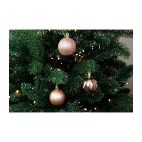 Gömb MagicHome Karácsony, 20 db, rózsaarany, karácsonyfára, 5 cm