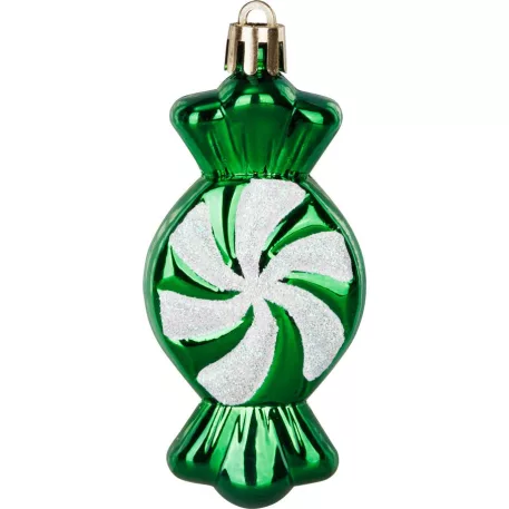 Gömb MagicHome Karácsony, szett, 32 db, piros-zöld-fehér, mix, karácsonyfára