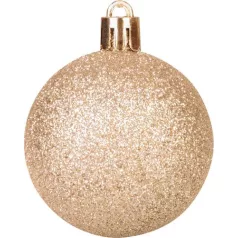   Gömb MagicHome Karácsony, 8 db, piros-pezsgő, karácsonyfára, 5 cm, Sellbox 36 tubus