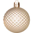 Gömb MagicHome Karácsony, 8 db, piros-pezsgő, karácsonyfára, 5 cm, Sellbox 36 tubus