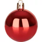 Gömb MagicHome Karácsony, 8 db, piros-pezsgő, karácsonyfára, 5 cm, Sellbox 36 tubus