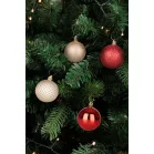 Gömb MagicHome Karácsony, 8 db, piros-pezsgő, karácsonyfára, 5 cm, Sellbox 36 tubus