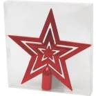 Dísz MagicHome Karácsony, 1 db, 20 cm, csillag, piros, karácsonyfára