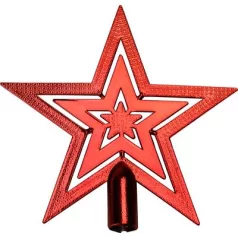   Dísz MagicHome Karácsony, 1 db, 20 cm, csillag, piros, karácsonyfára