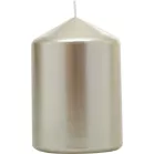 Gyertya MagicHome Karácsony, 7x10 cm, hengeres, pezsgő, metál hatású