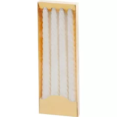   Gyertya MagicHome Karácsony, 25 cm, csomag 4 db, fehér, spirál, csavart