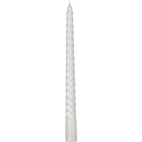 Gyertya MagicHome Karácsony, 25 cm, csomag 4 db, fehér, spirál, csavart