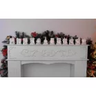 Dekoráció MagicHome Karácsony, Házikó, LED, beltéri, 7x6x10 cm, Sellbox 12 db