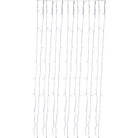 Füzér MagicHome Vianoce Curtain, 160 LED hideg fehér, 230V, 50 Hz, 8 funkció, időzítő, világítás, H-