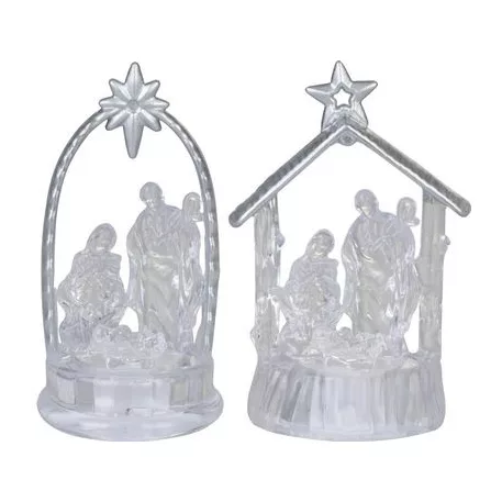 Dekoráció MagicHome Karácsony, Betlehem, színváltó, LED, akril, Sellbox 12 db