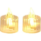 Gyertya MagicHome Karácsony, LED meleg fehér, villogó, 3,6x5 cm, Selbox 12 db