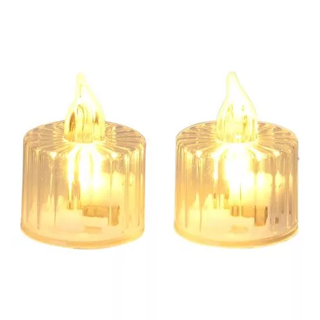 Gyertya MagicHome Karácsony, LED meleg fehér, villogó, 3,6x5 cm, Selbox 12 db