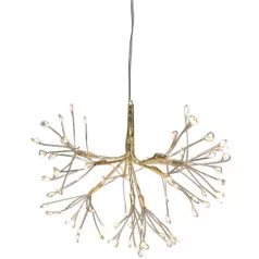   Dekoráció MagicHome Karácsony, tűzijáték, 72 LED meleg fehér, egyszerű világítás, függő, arany, 25 c