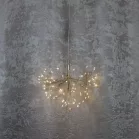 Dekoráció MagicHome Karácsony, tűzijáték, 72 LED meleg fehér, egyszerű világítás, függő, arany, 25 c