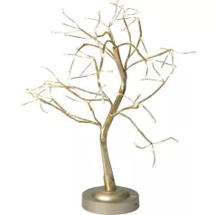   Dekoráció MagicHome Karácsony, fa, 108 LED meleg fehér, 3xAA, USB, egyszerű világítás, 45 cm