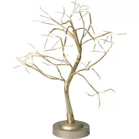 Dekoráció MagicHome Karácsony, fa, 108 LED meleg fehér, 3xAA, USB, egyszerű világítás, 45 cm