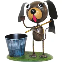   Dekoráció MagicHome Mecco, Kutya kapával, bádog, 27x16x29 cm